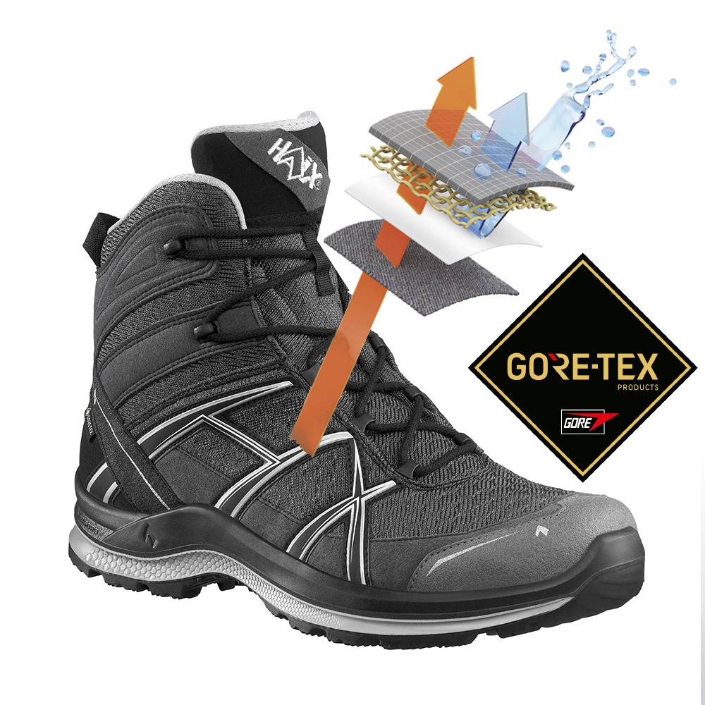 Ботинки HAIX Black Eagle Adventure 2.2 GTX Mid, Graphite-Silver